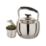 τσαγιερα ανοξειδωτη με Φίλτρο ιδανική για όλες τις εστίες-κλαρακης