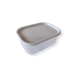 Μπολ ορθογώνιο με καπάκι Γκρι 16*23cm-2500ml - Image 2