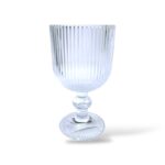 Ποτήρι Κρασιού Κολωνάτο 260ml – Σετ 6τμχ με ραβδωτό σχέδιο και ανθεκτική βάση-klarakis
