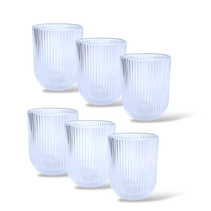 potiri-ouiski-270ml-6tem-klarakis Ποτήρια Ουίσκι 270ml – Σετ 6τμχ με ραβδωτό σχέδιο και ανθεκτική κατασκευή-klarakis