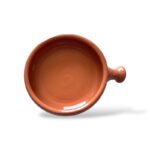 Τηγάνι πήλινο 15x3cm, ιδανικό για παραδοσιακή μαγειρική στο φούρνο-klarakis