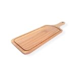Ξύλινη σανίδα κοπής 40x14cm Klarakis - φυσικό ξύλο με χερούλι για κοπή & σερβίρισμα