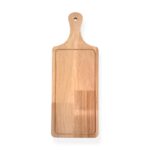 Ξύλινη σανίδα κοπής 44x16cm Klarakis - φυσικό ξύλο με λαβή για κοπή & σερβίρισμα