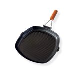 Αντικολλητική γκριλιέρα 28x28cm με ξύλινη λαβή -klarakis