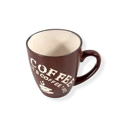 Κούπα καφέ κεραμική Coffee Time 200ml καφέ -klarakis