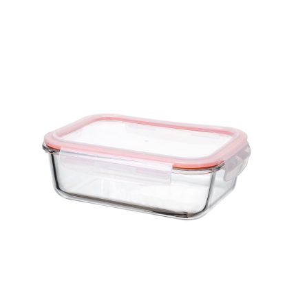 Πυρίμαχο γυάλινο μπολ με καπάκι 22x16x6cm -klarakis