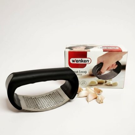 πρέσα σκόρδου χειρός ανοξείδωτη με εργονομική λαβή -klarakis