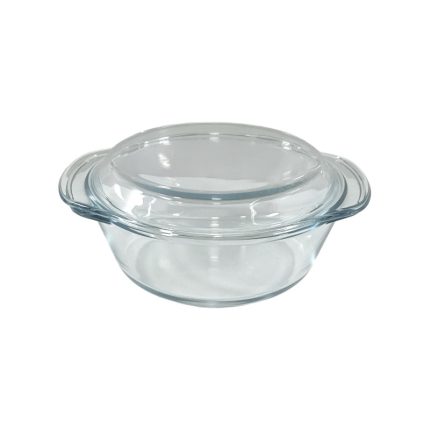 πυρίμαχη κατσαρόλα γυάλινη με καπάκι 1,50lt 23,4x20,7x9,4cm-klarakis