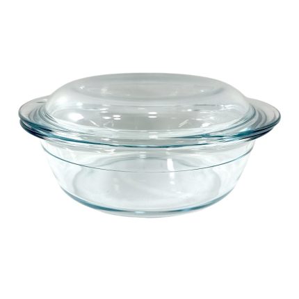 πυρίμαχη κατσαρόλα γυάλινη με καπάκι 2lt 26x23x10,5cm-klarakis