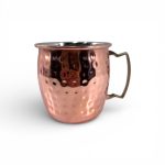χάλκινη κούπα Moscow mule 480ml σφυρήλατη με λαβή-klarakis